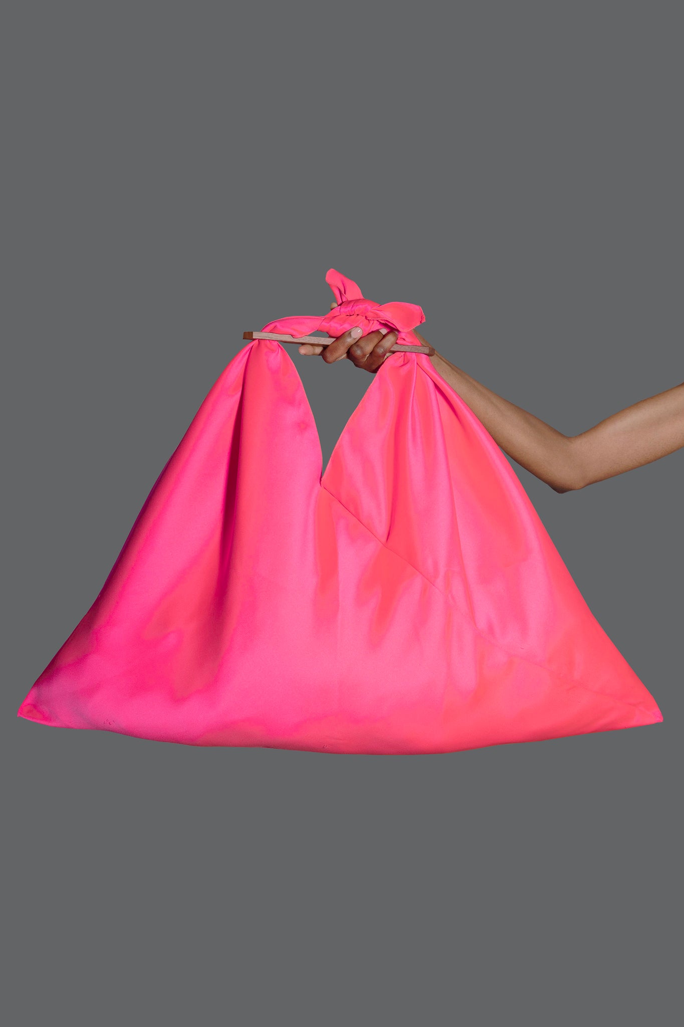 Pink Faille Bag - Large