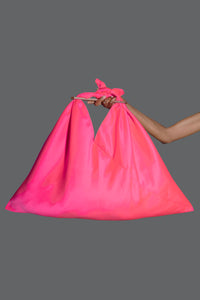 Pink Faille Bag - Large