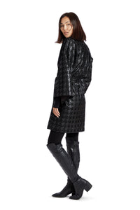 Silvia Houndstooth Pleather